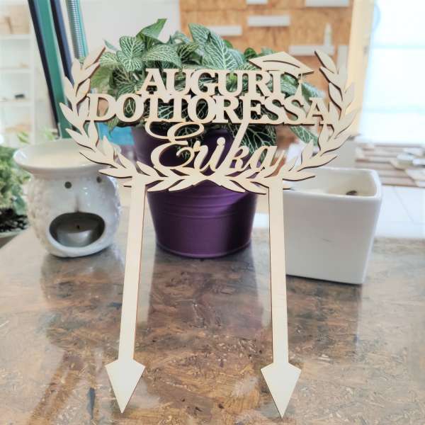 cake topper laurea